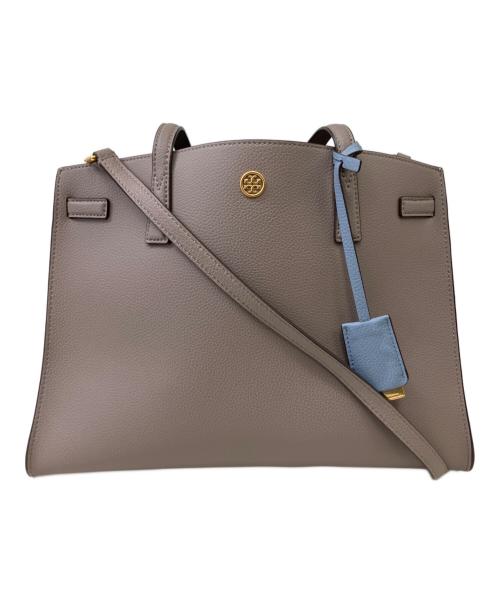 TORY BURCH（トリーバーチ）TORY BURCH (トリーバーチ) 2WAYバッグ ベージュ×ブルーの古着・服飾アイテム
