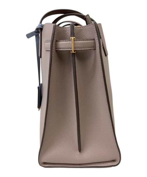 TORY BURCH（トリーバーチ）TORY BURCH (トリーバーチ) 2WAYバッグ ベージュ×ブルーの古着・服飾アイテム