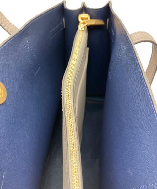 TORY BURCH（トリーバーチ）TORY BURCH (トリーバーチ) 2WAYバッグ ベージュ×ブルーの古着・服飾アイテム