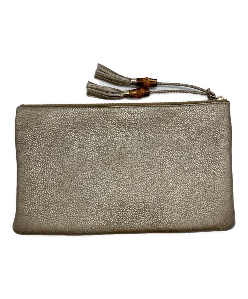 GUCCI（グッチ）GUCCI (グッチ) クラッチバッグ シルバーの古着・服飾アイテム