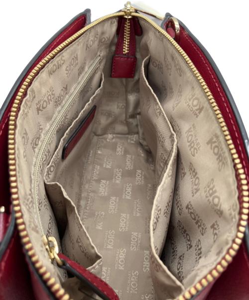 MICHAEL KORS（マイケル・コース）MICHAEL KORS (マイケル・コース) 2WAYショルダーバッグ レッドの古着・服飾アイテム