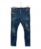 DSQUARED2ディースクエアード）の古着「加工デニムパンツ」｜インディゴ