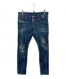 DSQUARED2（ディースクエアード）の古着「加工デニムパンツ」｜インディゴ