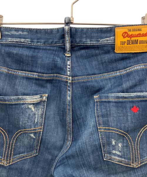 DSQUARED2（ディースクエアード）DSQUARED2 (ディースクエアード) 加工デニムパンツ インディゴ サイズ:50の古着・服飾アイテム