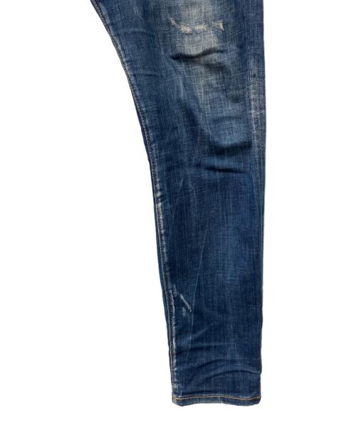 DSQUARED2（ディースクエアード）DSQUARED2 (ディースクエアード) 加工デニムパンツ インディゴ サイズ:50の古着・服飾アイテム