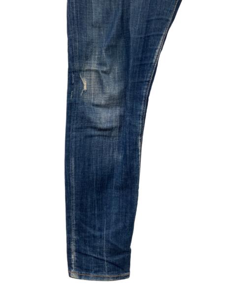 DSQUARED2（ディースクエアード）DSQUARED2 (ディースクエアード) 加工デニムパンツ インディゴ サイズ:50の古着・服飾アイテム