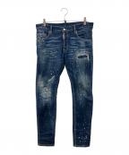 DSQUARED2ディースクエアード）の古着「加工デニムパンツ」｜インディゴ