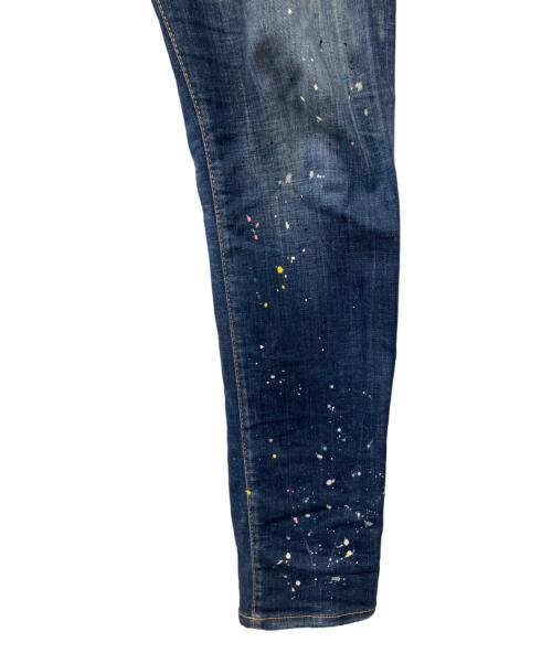 DSQUARED2（ディースクエアード）DSQUARED2 (ディースクエアード) 加工デニムパンツ インディゴ サイズ:50の古着・服飾アイテム