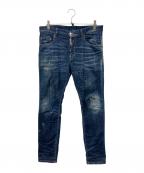 DSQUARED2ディースクエアード）の古着「加工デニムパンツ」｜インディゴ