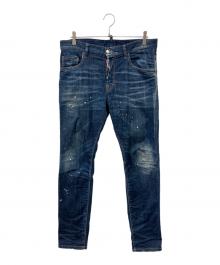 DSQUARED2（ディースクエアード）の古着「加工デニムパンツ」｜インディゴ