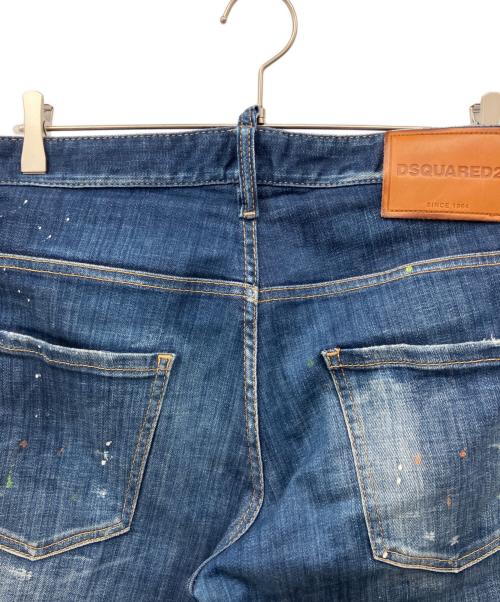 DSQUARED2（ディースクエアード）DSQUARED2 (ディースクエアード) 加工デニムパンツ インディゴ サイズ:50の古着・服飾アイテム