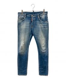 DSQUARED2（ディースクエアード）の古着「加工デニムパンツ」｜インディゴ