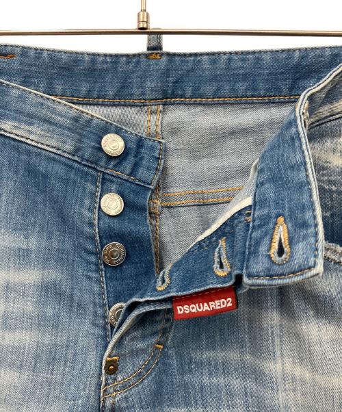 DSQUARED2（ディースクエアード）DSQUARED2 (ディースクエアード) 加工デニムパンツ インディゴ サイズ:50の古着・服飾アイテム