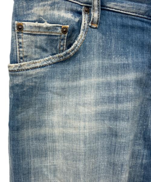 DSQUARED2（ディースクエアード）DSQUARED2 (ディースクエアード) 加工デニムパンツ インディゴ サイズ:50の古着・服飾アイテム