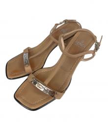 FENDI（フェンディ）の古着「ヒールサンダル」｜ブラウン