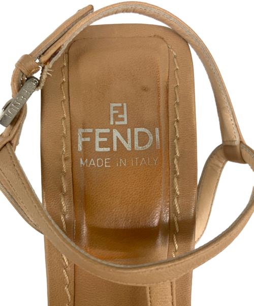 FENDI（フェンディ）FENDI (フェンディ) ヒールサンダル ブラウン サイズ:SIZE35の古着・服飾アイテム