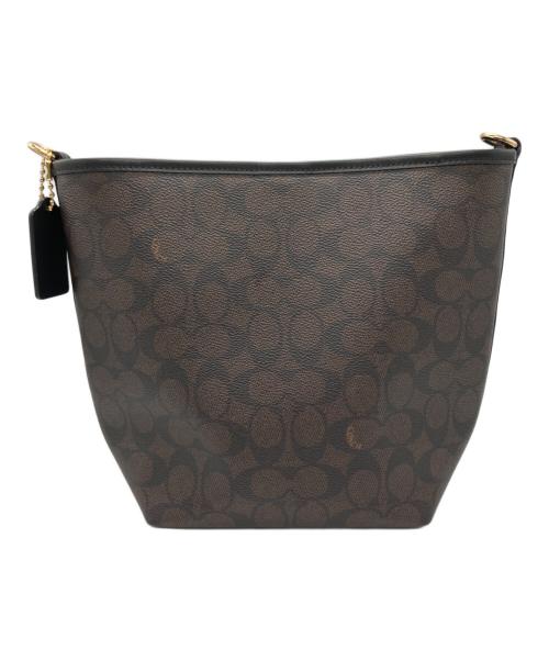COACH（コーチ）COACH (コーチ) ショルダーバッグ ブラック×ブラウンの古着・服飾アイテム