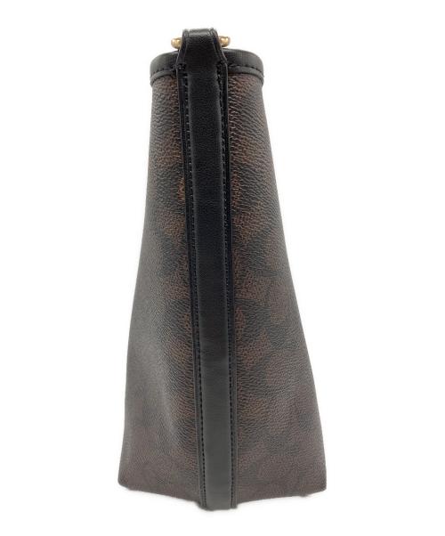 COACH（コーチ）COACH (コーチ) ショルダーバッグ ブラック×ブラウンの古着・服飾アイテム