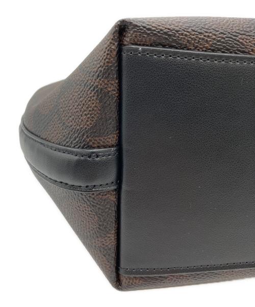 COACH（コーチ）COACH (コーチ) ショルダーバッグ ブラック×ブラウンの古着・服飾アイテム