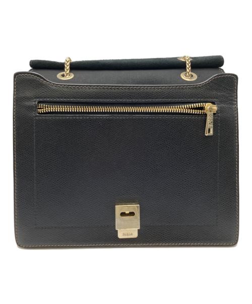 FURLA（フルラ）FURLA (フルラ) チェーンショルダーバッグ ブラック×ホワイトの古着・服飾アイテム