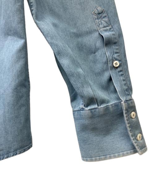 BRUNELLO CUCINELLI（ブルネロクチネリ）BRUNELLO CUCINELLI (ブルネロクチネリ) 長袖シャツ ブルー サイズ:Lの古着・服飾アイテム