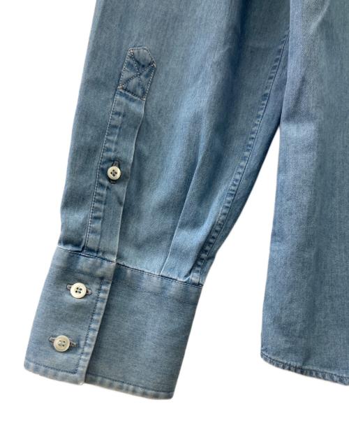 BRUNELLO CUCINELLI（ブルネロクチネリ）BRUNELLO CUCINELLI (ブルネロクチネリ) 長袖シャツ ブルー サイズ:Lの古着・服飾アイテム