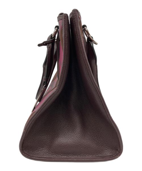 COACH（コーチ）COACH (コーチ) ハンドバッグ ワインレッドの古着・服飾アイテム