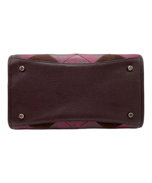 COACH（コーチ）COACH (コーチ) ハンドバッグ ワインレッドの古着・服飾アイテム