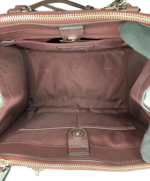 COACH（コーチ）COACH (コーチ) ハンドバッグ ワインレッドの古着・服飾アイテム