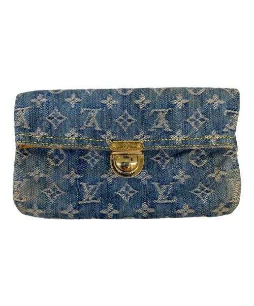LOUIS VUITTON（ルイ ヴィトン）LOUIS VUITTON (ルイ ヴィトン) クラッチバッグ ブルーの古着・服飾アイテム