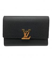 LOUIS VUITTON（ルイ ヴィトン）の古着「3つ折り財布」｜ブラック×ピンク