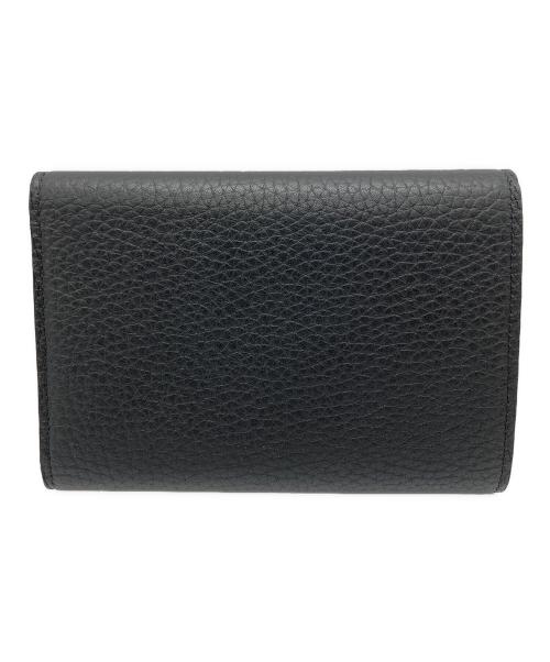 LOUIS VUITTON（ルイ ヴィトン）LOUIS VUITTON (ルイ ヴィトン) 3つ折り財布 ブラック×ピンクの古着・服飾アイテム