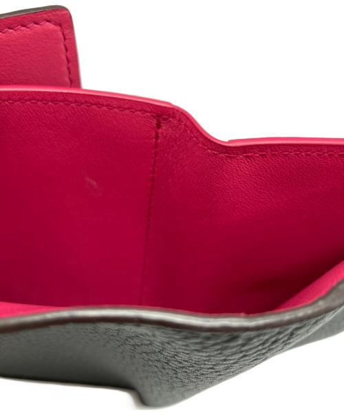 LOUIS VUITTON（ルイ ヴィトン）LOUIS VUITTON (ルイ ヴィトン) 3つ折り財布 ブラック×ピンクの古着・服飾アイテム