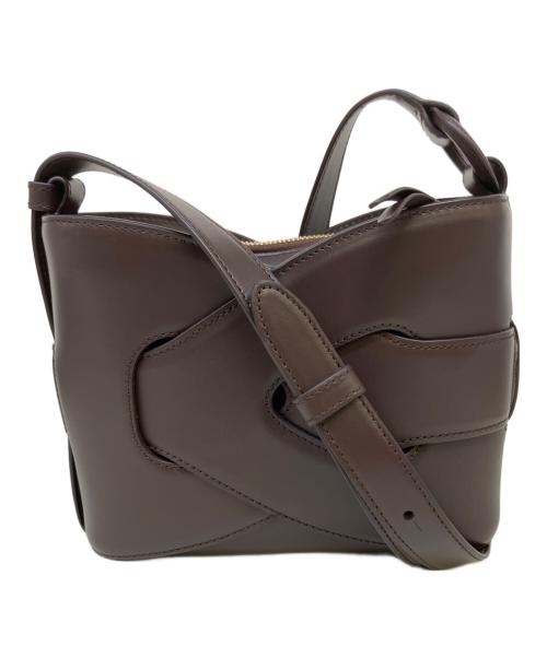 POLENE（ポレーヌ）POLENE (ポレーヌ) レザーバッグ ブラウンの古着・服飾アイテム