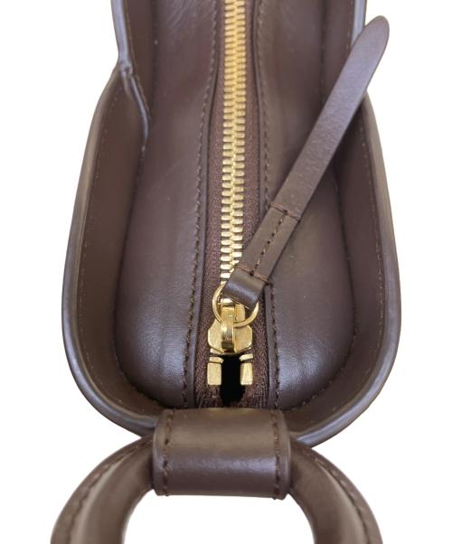POLENE（ポレーヌ）POLENE (ポレーヌ) レザーバッグ ブラウンの古着・服飾アイテム