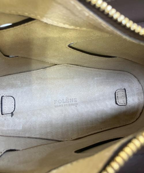 POLENE（ポレーヌ）POLENE (ポレーヌ) レザーバッグ ブラウンの古着・服飾アイテム