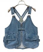 Snow peakスノーピーク）の古着「焚火ベスト」｜インディゴ