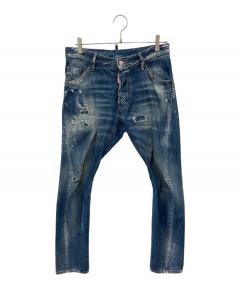 中古・古着通販】VALABASAS (バラバサス) ダメージデニムパンツ