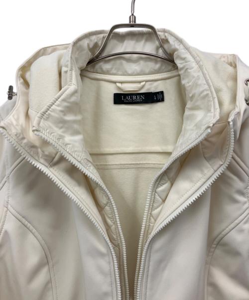 LAUREN RALPH LAUREN（ローレンラルフローレン）LAUREN RALPH LAUREN (ローレンラルフローレン) フーデッドコート アイボリー サイズ:L　の古着・服飾アイテム