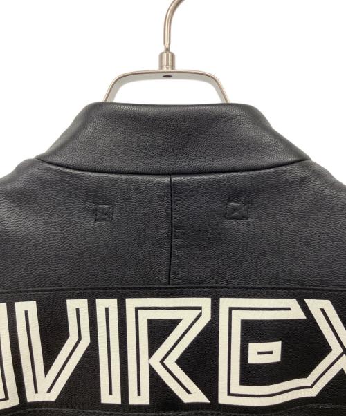 AVIREX（アヴィレックス）AVIREX (アヴィレックス) ライダースジャケット ブラック サイズ:M　の古着・服飾アイテム