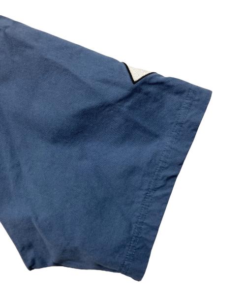 KEBOZ（ケボズ）KEBOZ (ケボズ) ベースボールシャツ アイボリー×ブルー サイズ:Sの古着・服飾アイテム