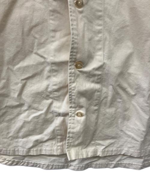 KEBOZ（ケボズ）KEBOZ (ケボズ) ベースボールシャツ アイボリー×ブルー サイズ:Sの古着・服飾アイテム