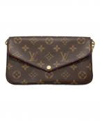 LOUIS VUITTONルイ ヴィトン）の古着「ショルダーウォレット」｜ブラウン×レッド