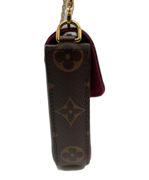 LOUIS VUITTON（ルイ ヴィトン）LOUIS VUITTON (ルイ ヴィトン) ショルダーウォレット ブラウン×レッドの古着・服飾アイテム