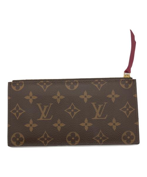 LOUIS VUITTON（ルイ ヴィトン）LOUIS VUITTON (ルイ ヴィトン) ショルダーウォレット ブラウン×レッドの古着・服飾アイテム