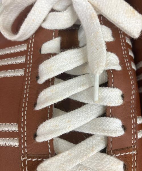 Santoni（サントーニ）Santoni (サントーニ) レザースニーカー ブラウン サイズ:8 2/1の古着・服飾アイテム