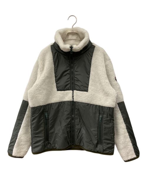 BALLY（バリー）BALLY (バリー) ボア切替ジャケット オリーブ×ホワイト サイズ:Mの古着・服飾アイテム
