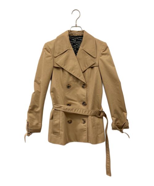 GUCCI（グッチ）GUCCI (グッチ) トレンチコート ブラウン サイズ:Mの古着・服飾アイテム