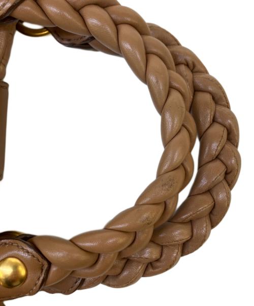 MIU MIU（ミュウミュウ）MIU MIU (ミュウミュウ) 2WAYショルダーバッグ ブラウンの古着・服飾アイテム