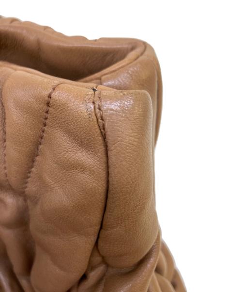 MIU MIU（ミュウミュウ）MIU MIU (ミュウミュウ) 2WAYショルダーバッグ ブラウンの古着・服飾アイテム